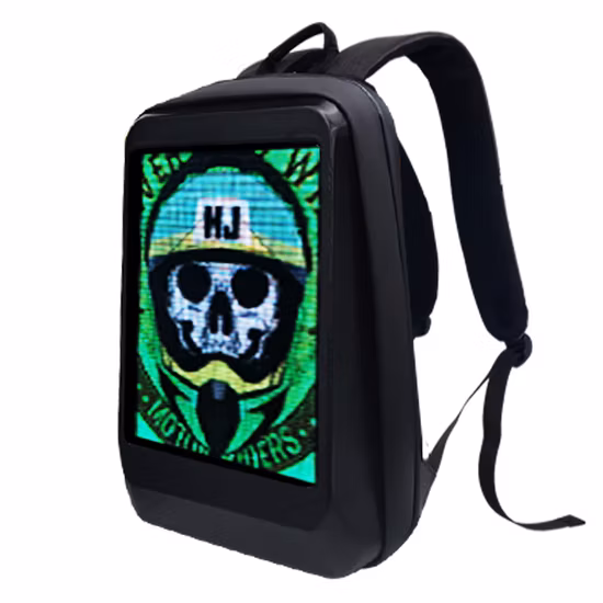 APP-Steuerung, WiFi-Smart-Rucksack mit LED-Bildschirmanzeige für Außenwerbung, Billboard-LED-Rucksack