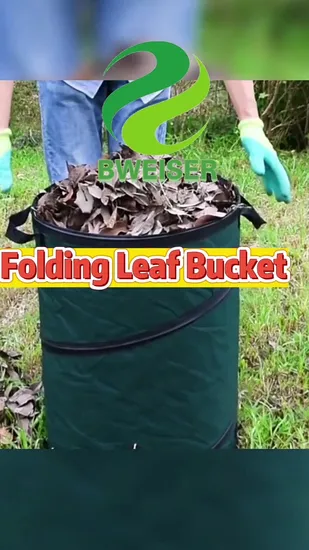 Zusammenklappbarer Pop-up-Gartenlaubbeutel, wiederverwendbare Rasentasche