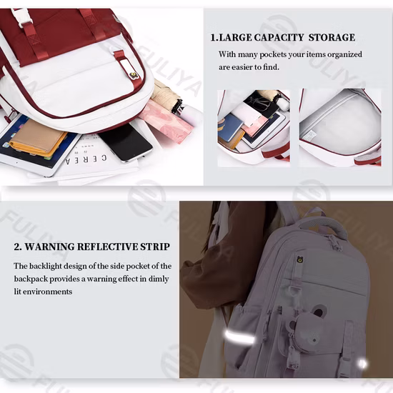 Zonxan Multifunktionaler wasserdichter Mode-Rucksack für Kinder, Kinder, Teenager, Mädchen, Segeltuch, Reise, Schulranzen